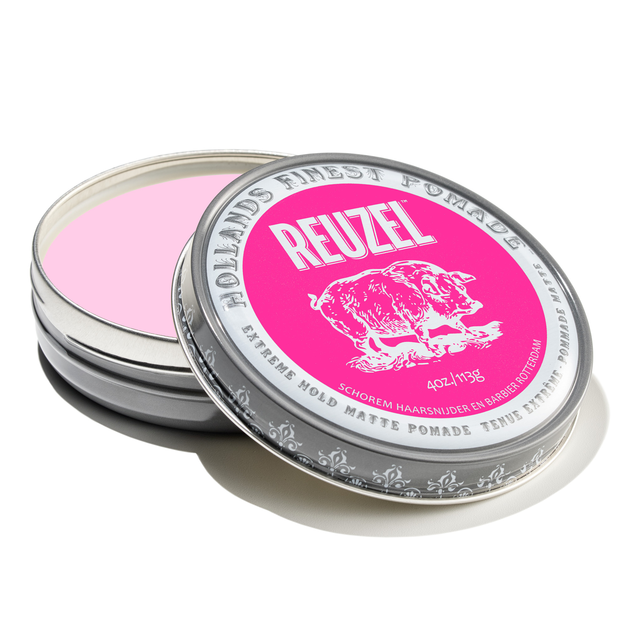 Reuzel Pink Extreme Hold Pomade for BCA - 4oz